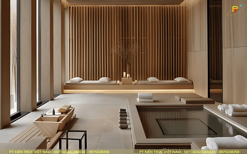 Thiết kế khu vực Spa cao cấp làm nâng cao trải nghiệm nghỉ dưỡng cho du khách