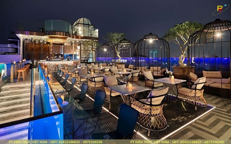Đẹp mắt với khu vực rooftop trên sân thượng 