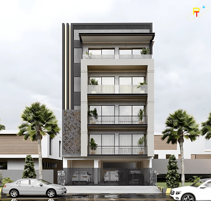 Về kiến trúc tổng thể, khách sạn 2 sao thường có từ 5 đến 7 tầng, sử dụng phong cách thiết kế hiện đại hoặc tân cổ điển Về kiến trúc tổng thể, khách sạn 2 sao thường có thiết kế từ 5 đến 7 tầng, sử dụng phong cách thiết kế hiện đại hoặc tân cổ điển